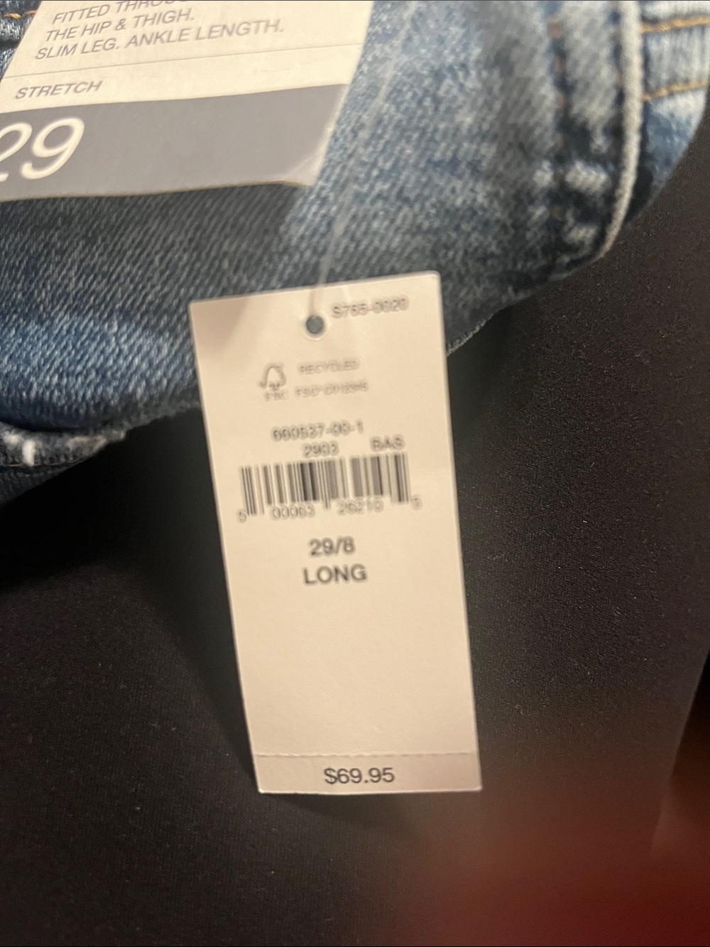 GAP Vintage Slim High-Rise Women's Jeans - Medium Blue Wash 29 8 Long - Picture 5 of 5